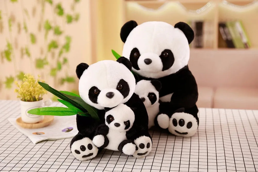 Peluche Panda Maman et bébé