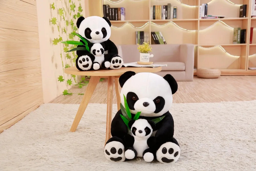 Peluche Panda Maman et bébé