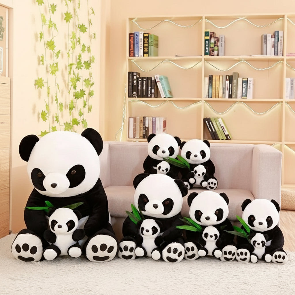 Peluche Panda Maman et bébé