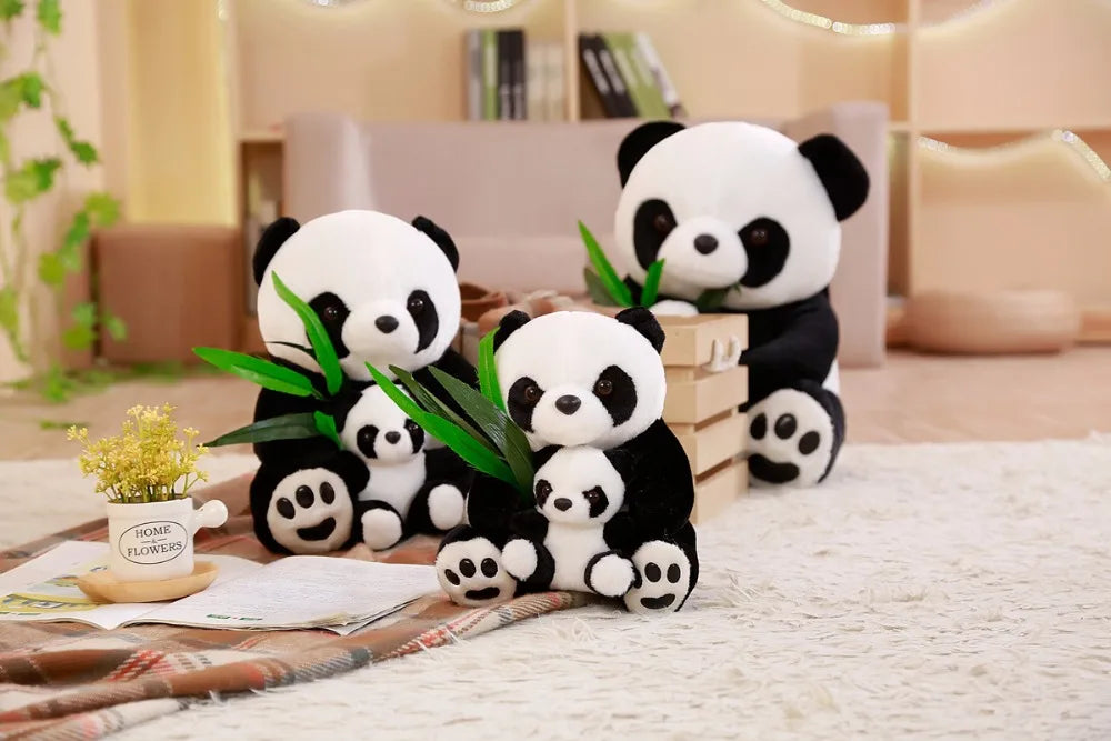 Peluche Panda Maman et bébé