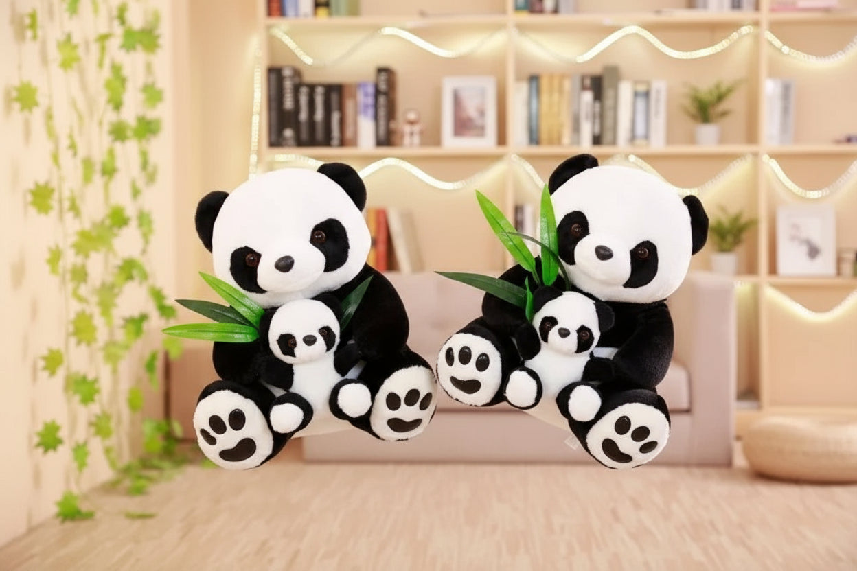 Peluche Panda Maman et bébé