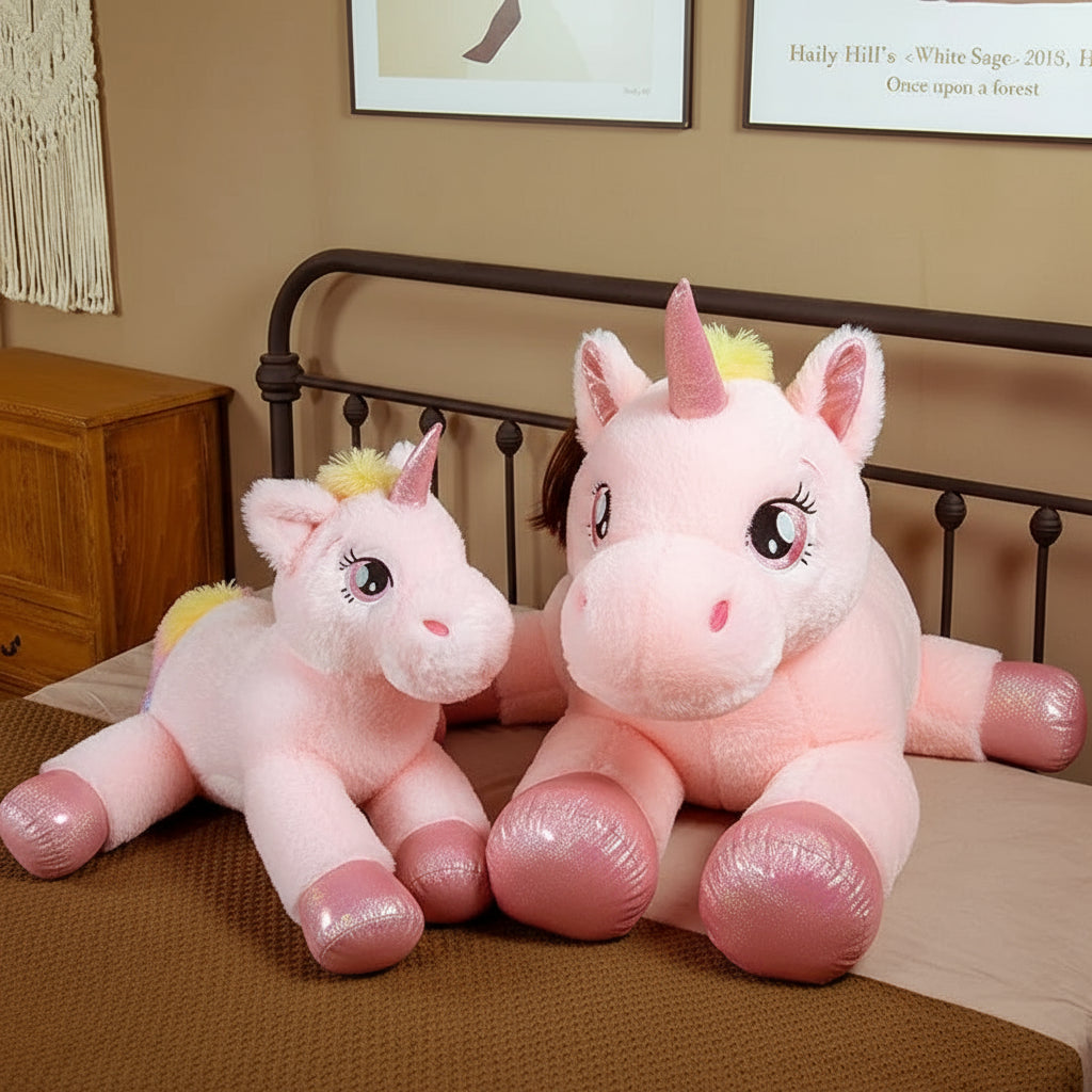 Peluche licorne arc-en-ciel
