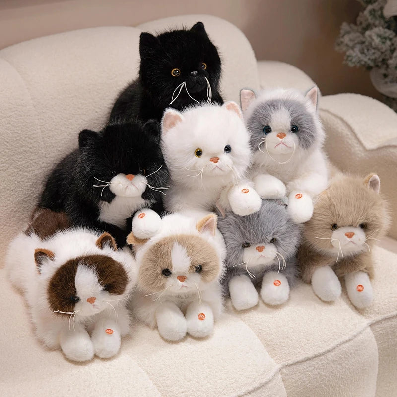 Peluche chat Réaliste Ronronne