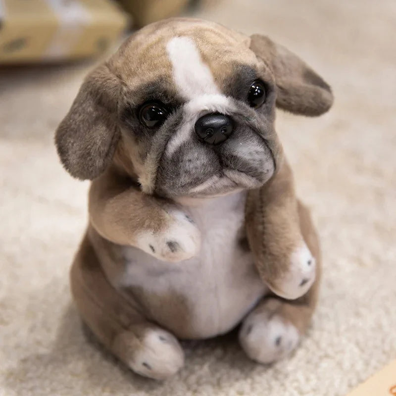 Peluche chien Bouledogue
