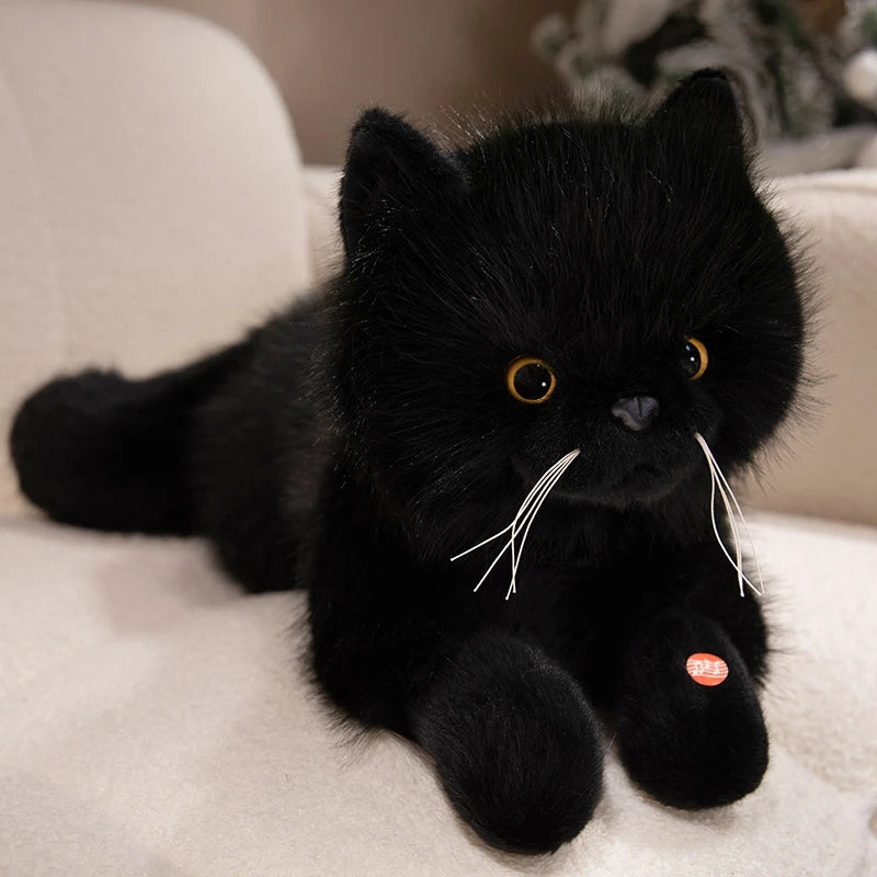 Peluche chat Réaliste Ronronne
