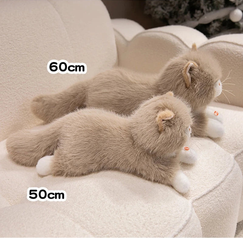 Peluche chat Réaliste Ronronne