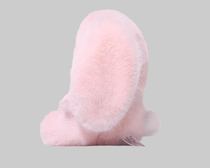 Peluche lapin tout rose