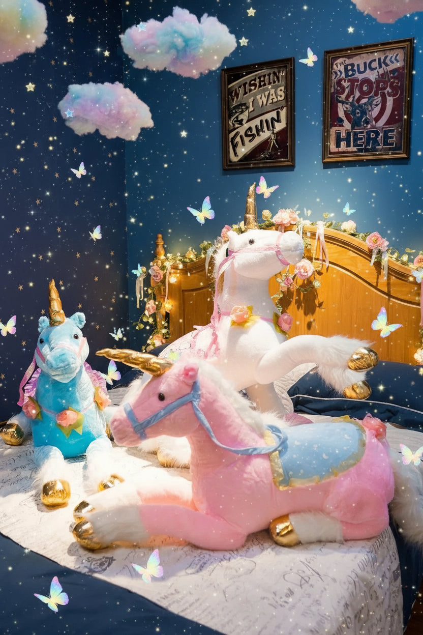 Peluche licorne Géante