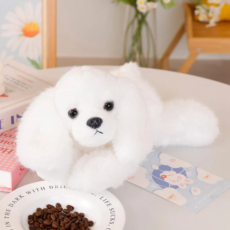Peluche chien Caniche