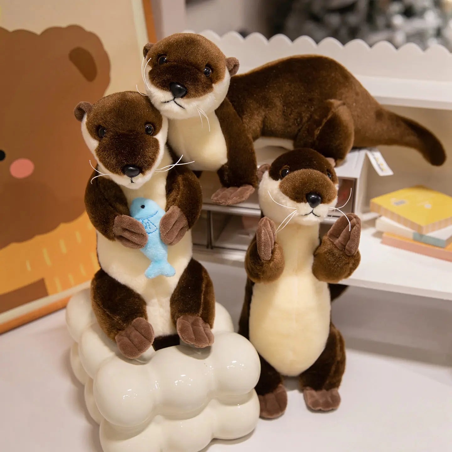 Peluche loutre câline 26cm