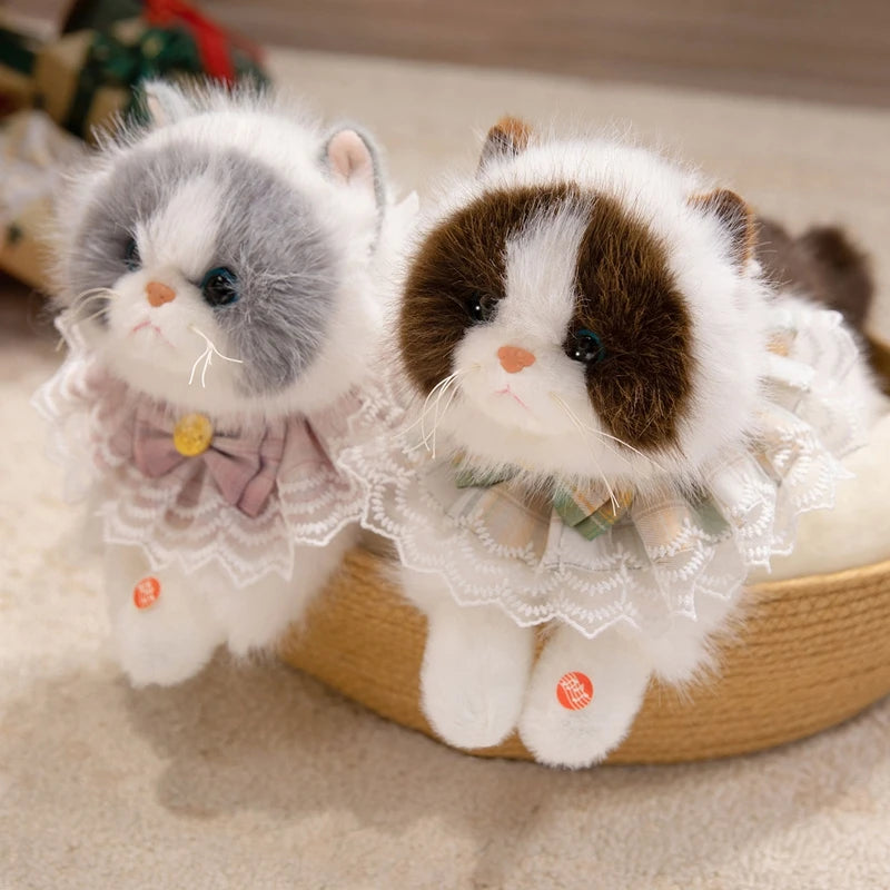 Peluche chat Réaliste Ronronne