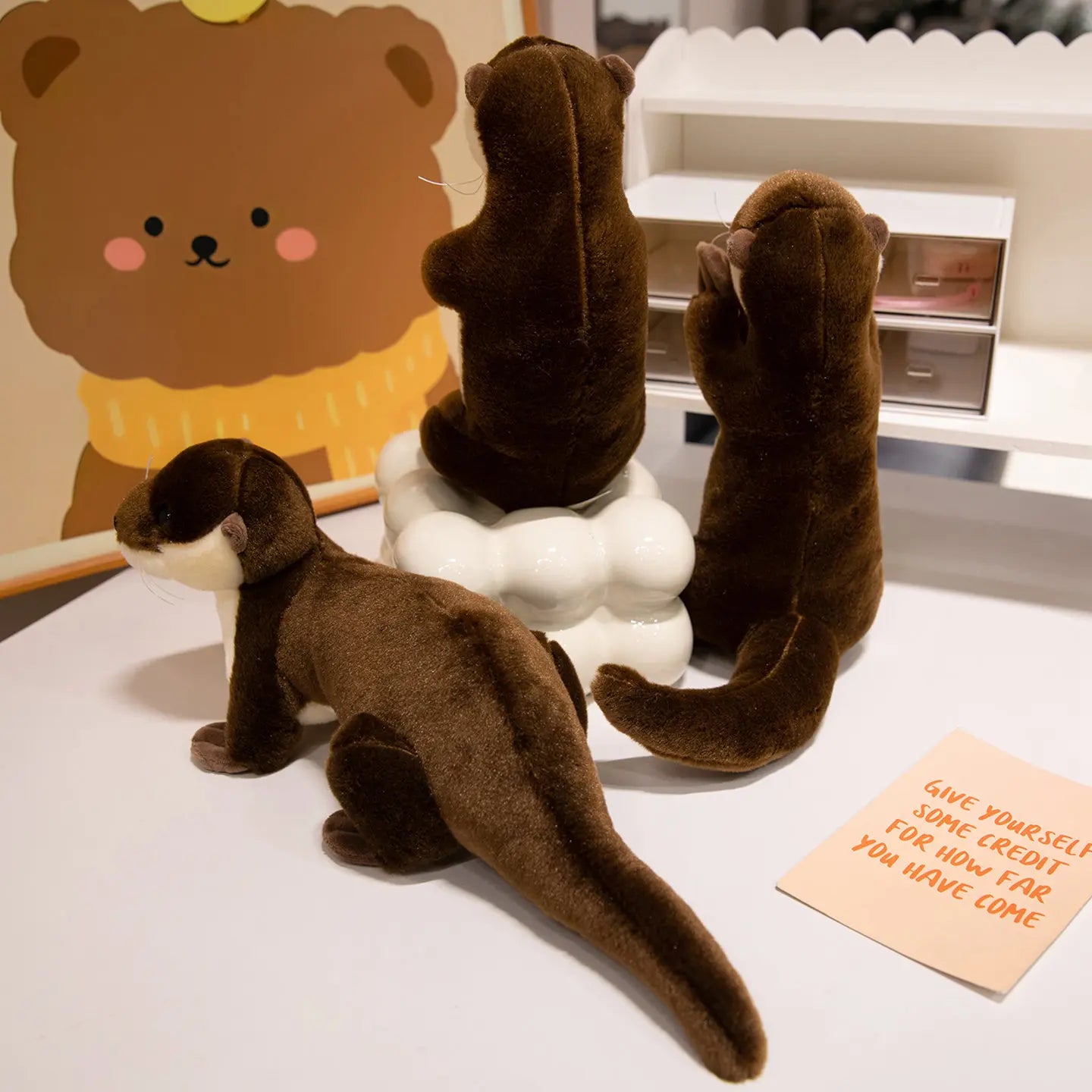 Peluche loutre câline 26cm