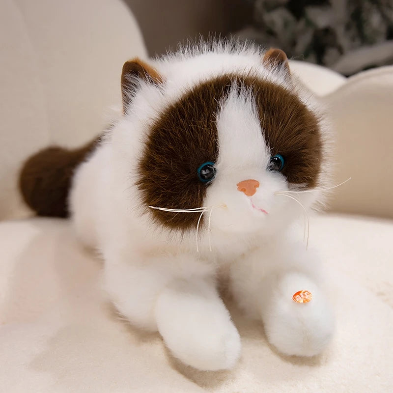 Peluche chat Réaliste Ronronne