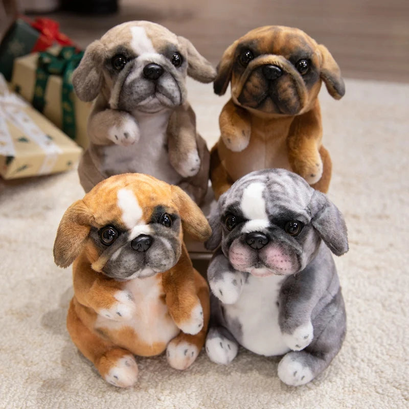 Peluche chien Bouledogue