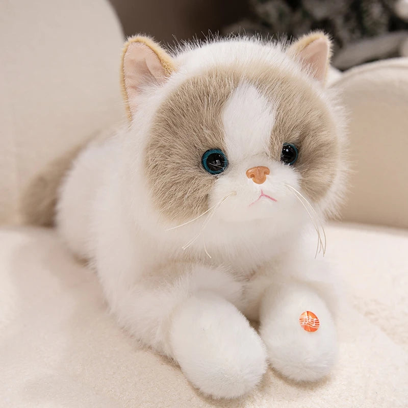 Peluche chat Réaliste Ronronne