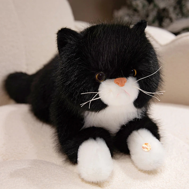 Peluche chat Réaliste Ronronne