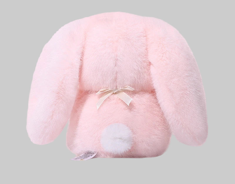 Peluche lapin tout rose
