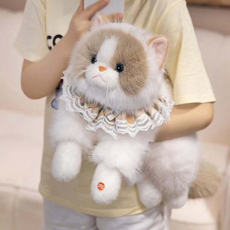 Peluche chat Réaliste Ronronne