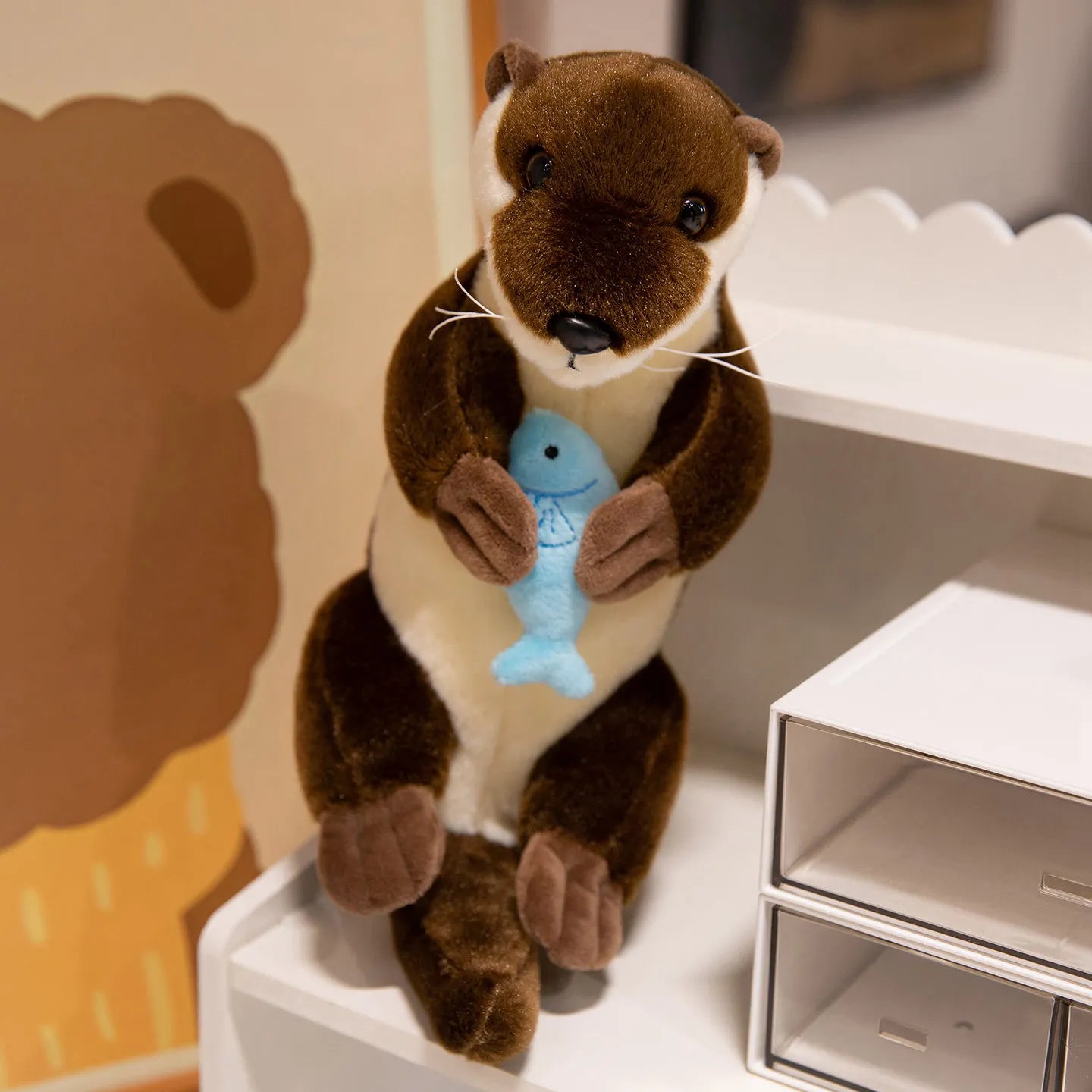 Peluche loutre câline 26cm