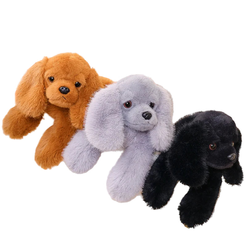 Peluche chien Caniche