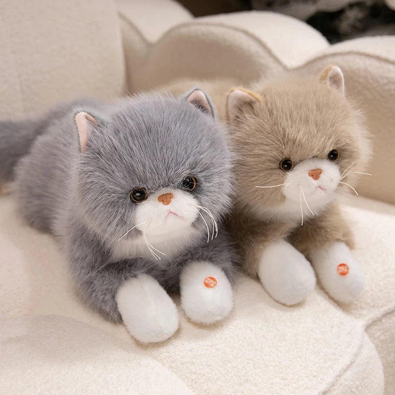 Peluche chat Réaliste Ronronne