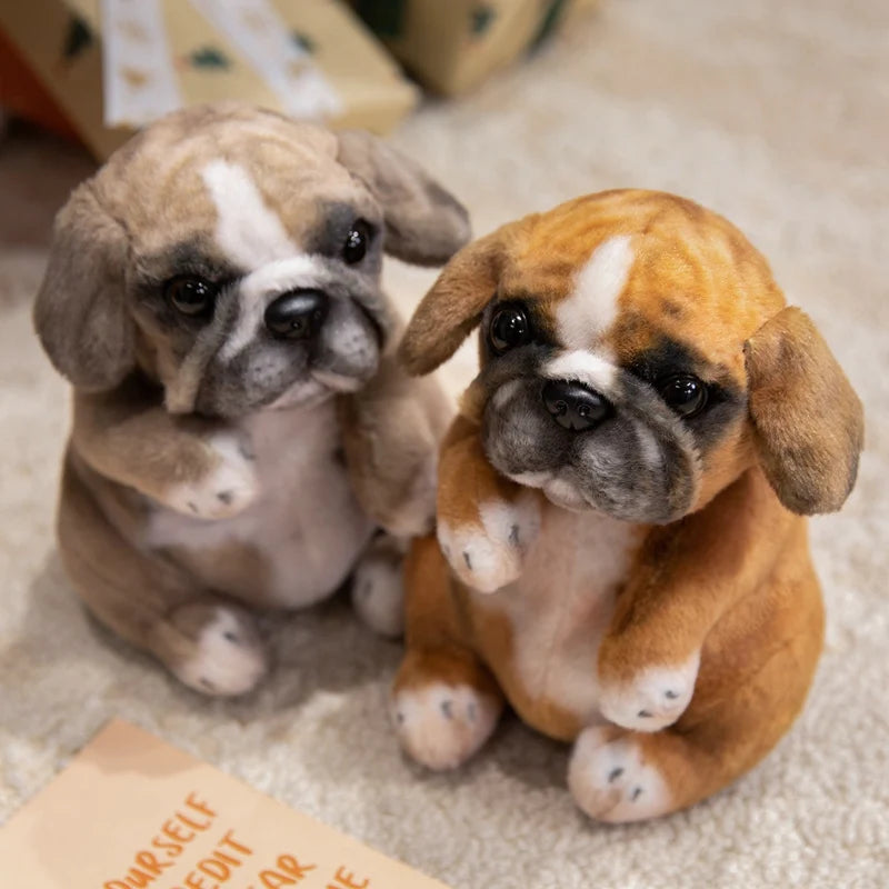 Peluche chien Bouledogue