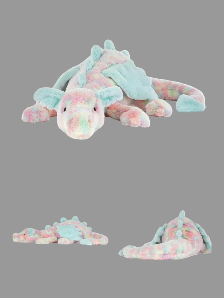 Peluche Dragon Arc-en-ciel