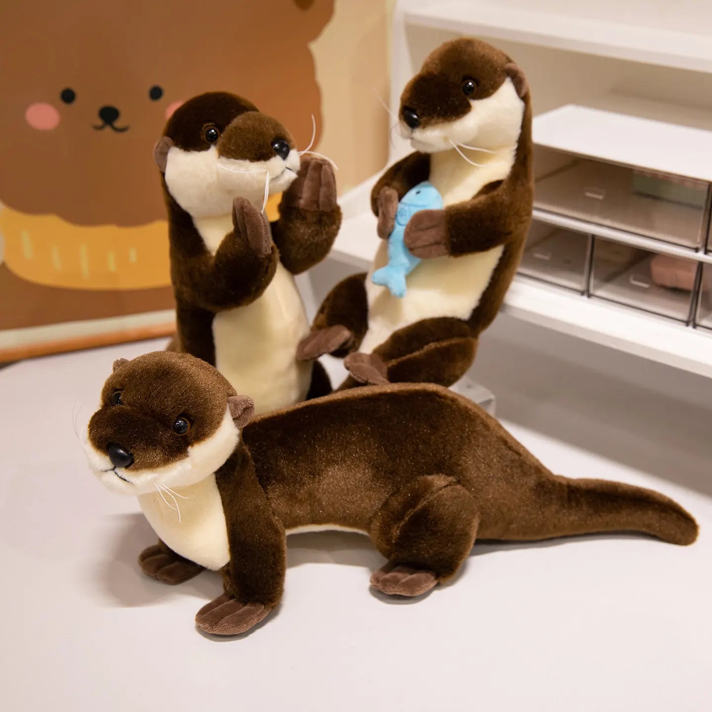 Peluche loutre câline 26cm