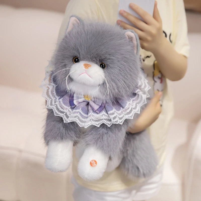 Peluche chat Réaliste Ronronne