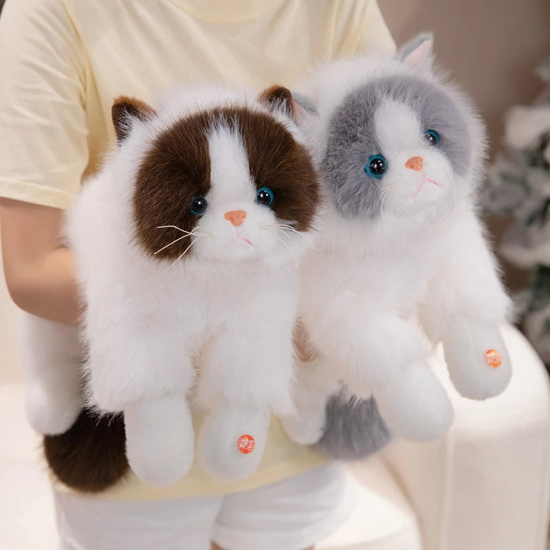 Peluche chat Réaliste Ronronne