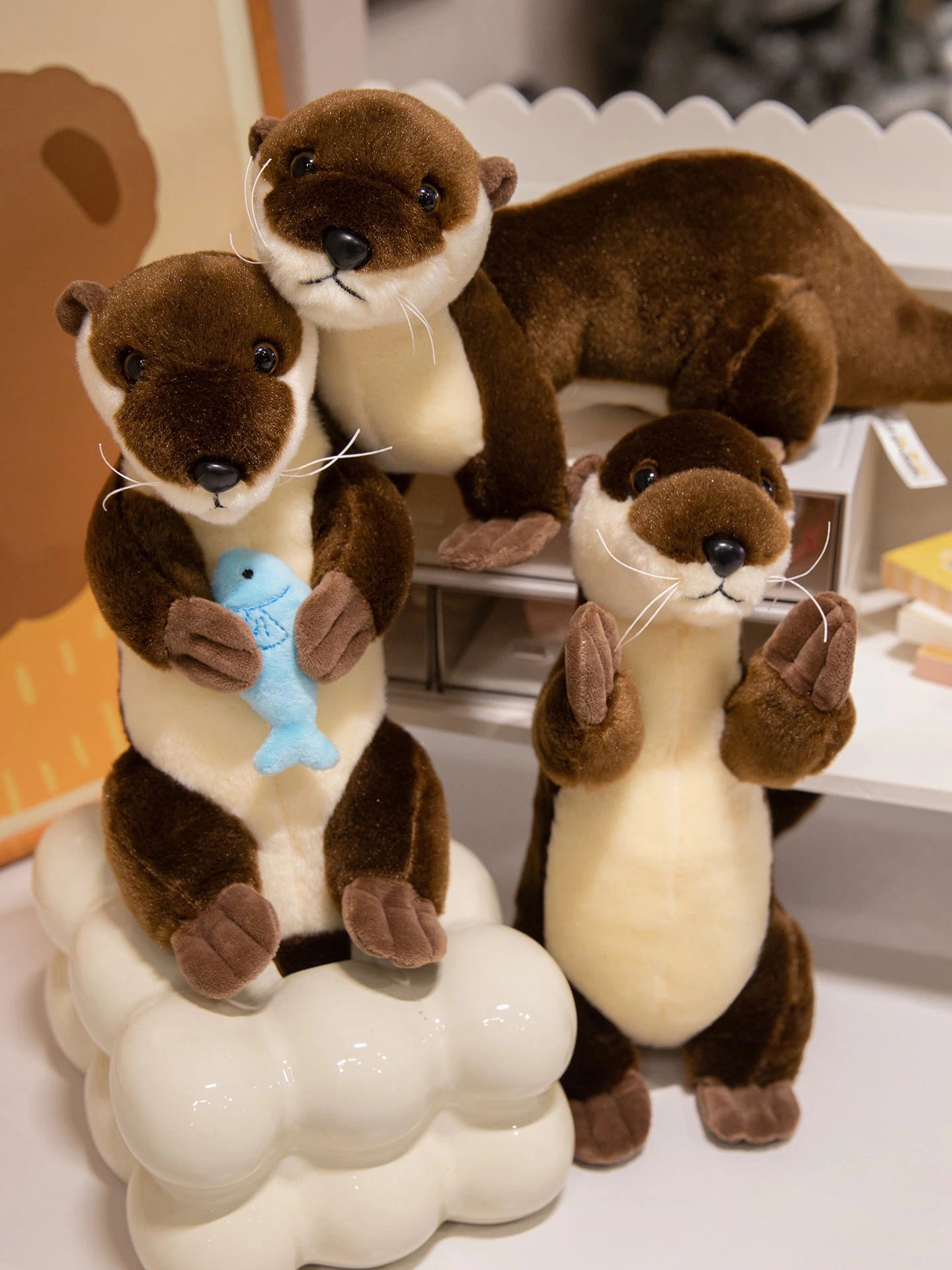 Peluche loutre câline 26cm