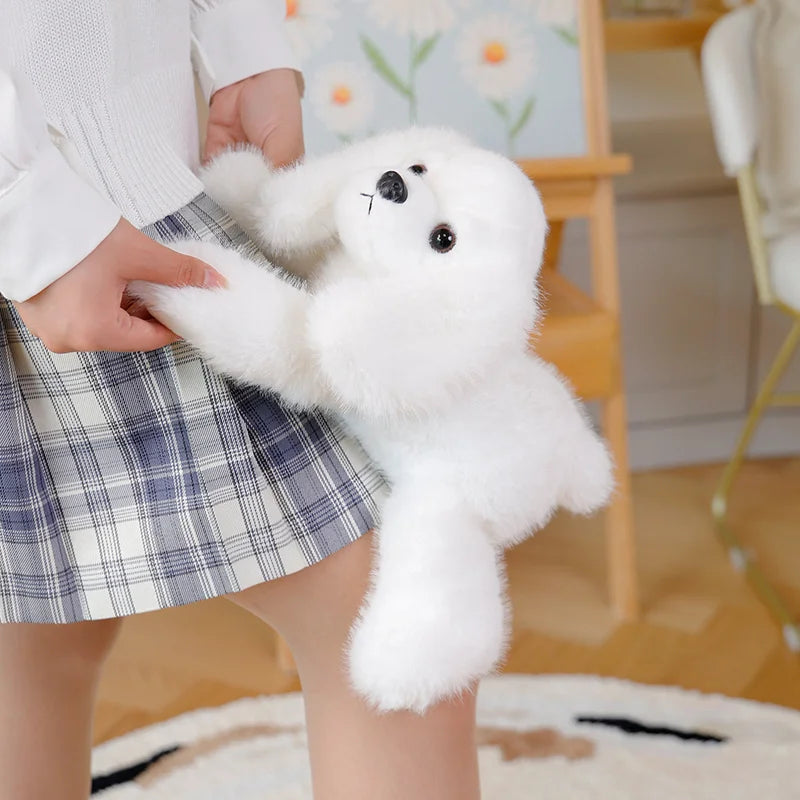Peluche chien Caniche
