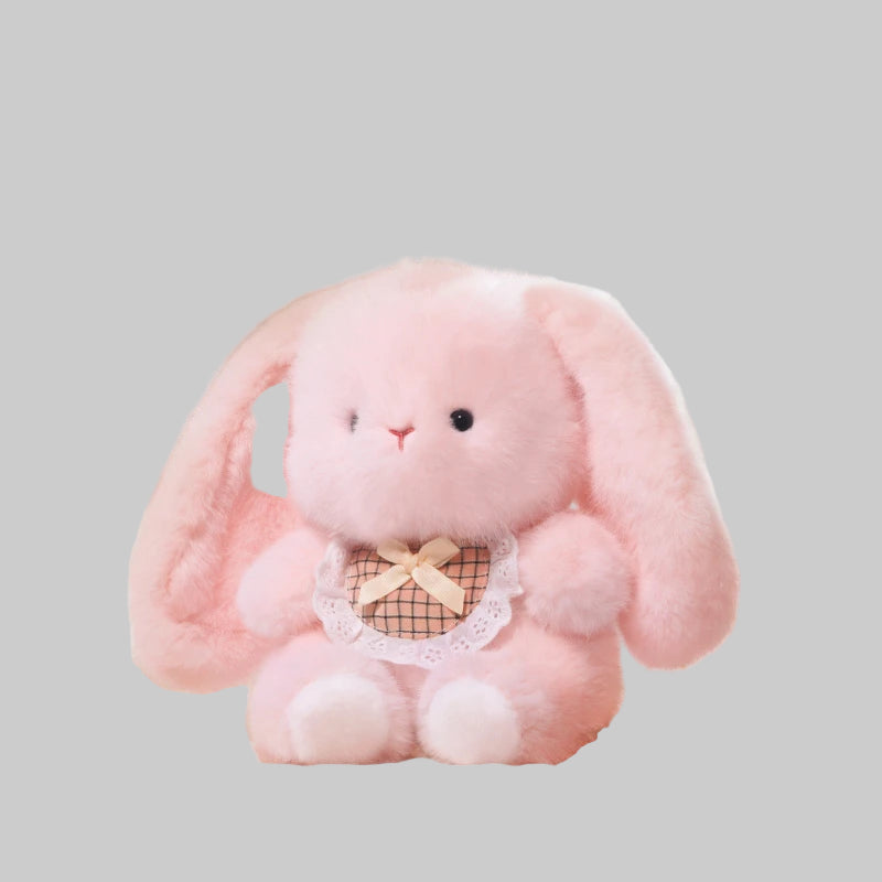 Peluche lapin tout rose