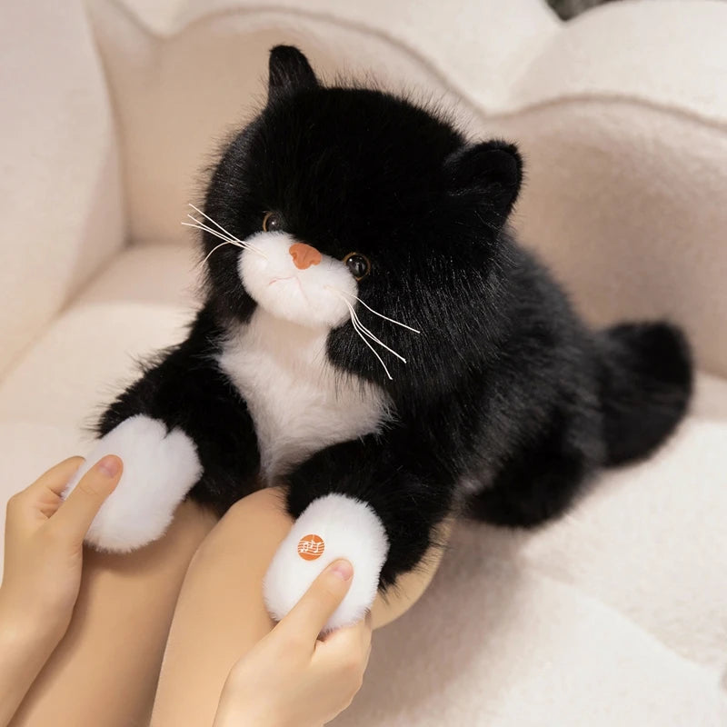 Peluche chat Réaliste Ronronne