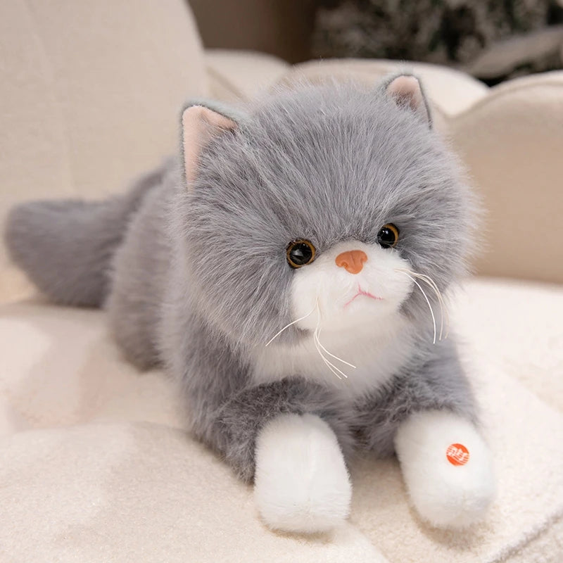 Peluche chat Réaliste Ronronne
