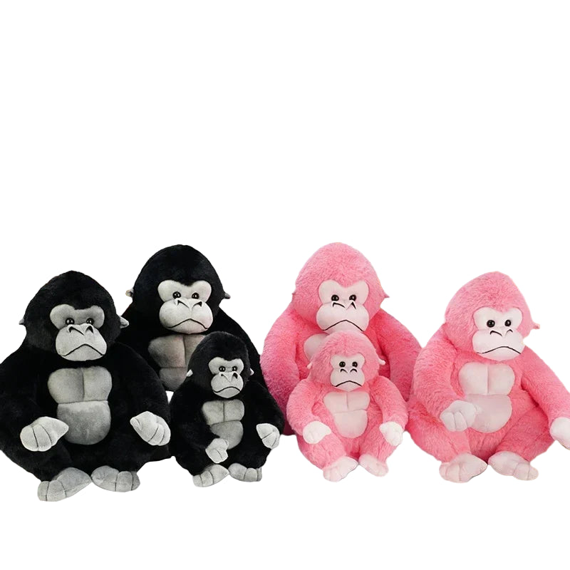 Peluche Singe Gorille Rose