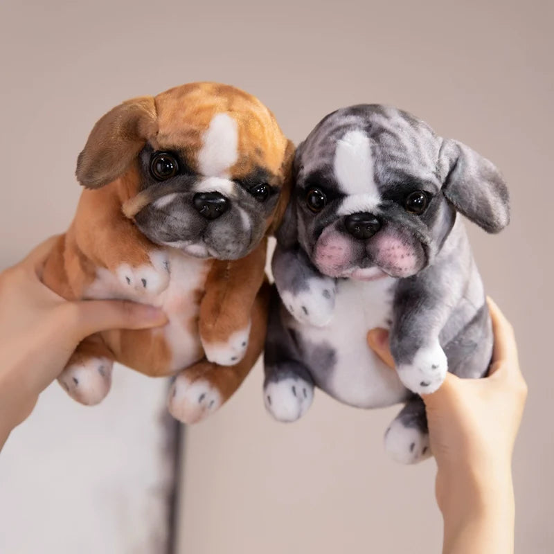 Peluche chien Bouledogue