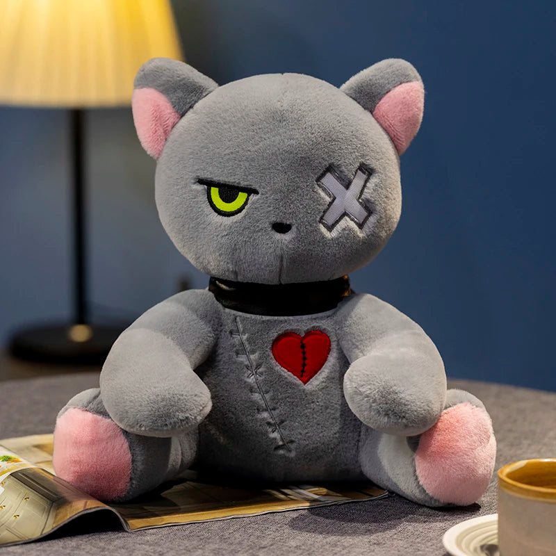 Peluche chat Gothique