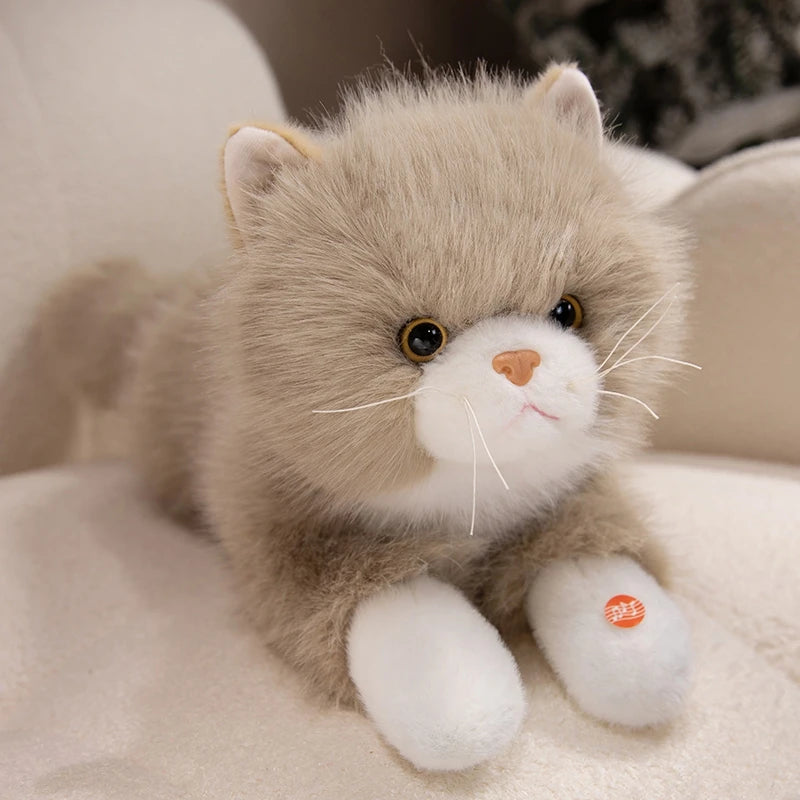 Peluche chat Réaliste Ronronne