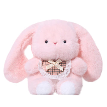Peluche lapin tout rose