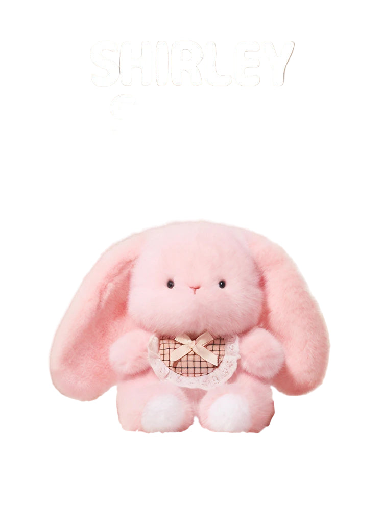 Peluche lapin tout rose