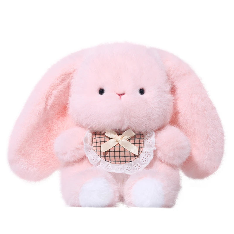 Peluche lapin tout rose