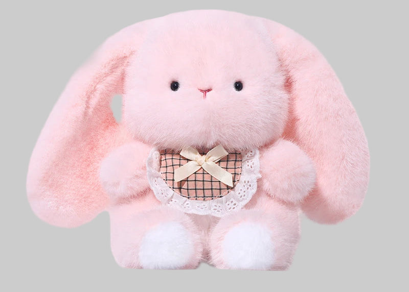 Peluche lapin tout rose